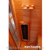 4-Person Modern Design Far-Infrared Sauna Room with Salt Generator Solid Hemlock Wood for Salt Therapy