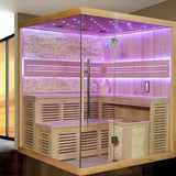 4-Person Outdoor Infrared & Steam Sauna with Salt Therapy — Seaview Design