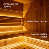 Factory Customized Outdoor Panoramic Sauna Room Round Steam Room Anti Corrosion Anti Cracking Durable Heating Home Spa Sauna