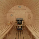 Factory Customized Outdoor Panoramic Sauna Room Round Steam Room Anti Corrosion Anti Cracking Durable Heating Home Spa Sauna