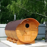 &s Wholesale Canadian Hemlock Solid Wood Traditional Steam Sauna Barrel Outdoor