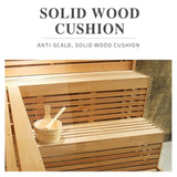 Factory Direct Sale Home Sauna Steam Room Wooden Traditional Dry Sauna Shower Room 4 Person Sauna Room