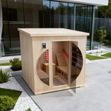 Outdoor Sauna Rest Area Wooden House Prefabricated Cedar Square Sauna Room
