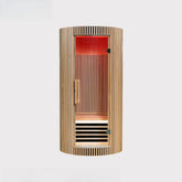 Traditional sauna room 1 person dome solid wood USB charging with computer control panel hotel