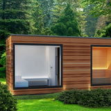 Deluxe outdoor plaza smart steam sauna 4-6 person wet steam