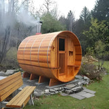 &s Wholesale Canadian Hemlock Solid Wood Traditional Steam Sauna Barrel Outdoor