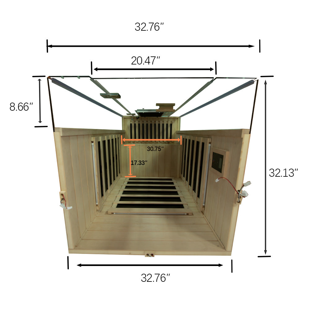 Wizzisaunas SH01 — 1-Person Full-Spectrum Infrared Sauna