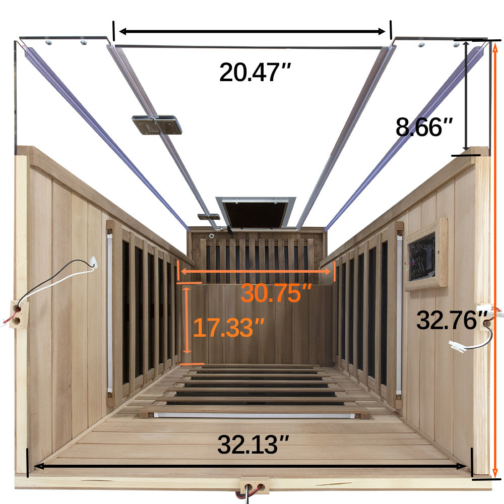 Wizzisaunas SR01 — 1-Person Traditional Steam Sauna Room