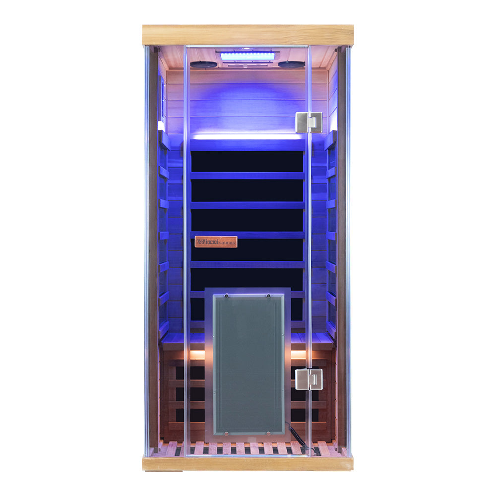 Wizzisaunas SR01 — 1-Person Traditional Steam Sauna Room