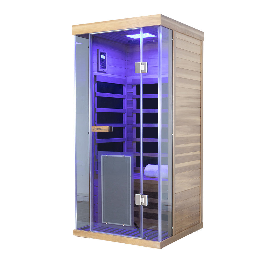 Wizzisaunas SR01 — 1-Person Traditional Steam Sauna Room