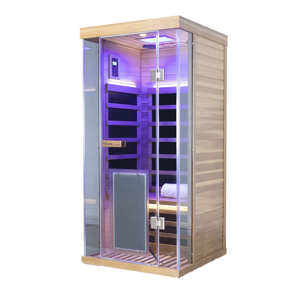 Wizzisaunas SR01 — 1-Person Traditional Steam Sauna Room