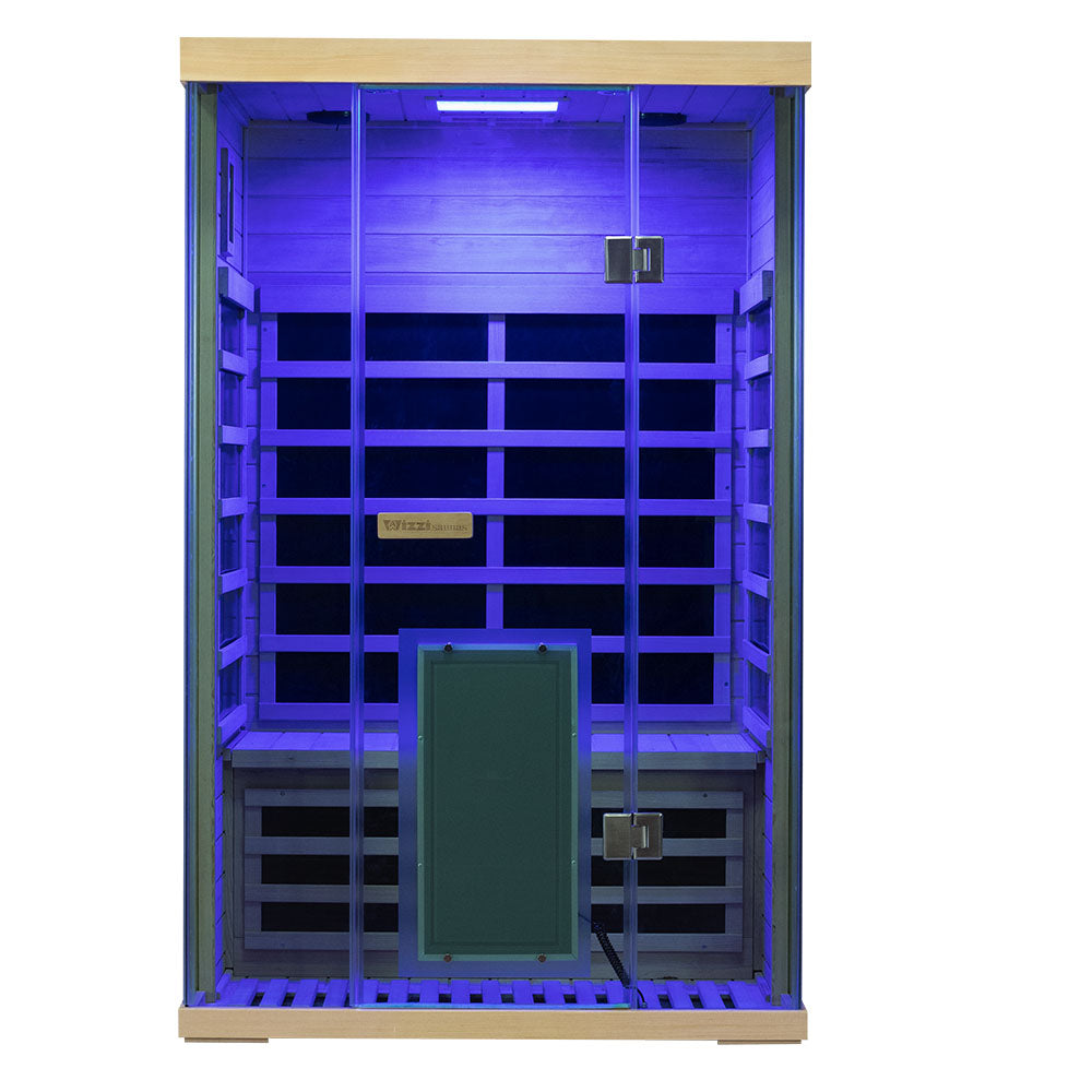 Wizzisaunas SH02 — 2-Person Full-Spectrum Infrared Sauna