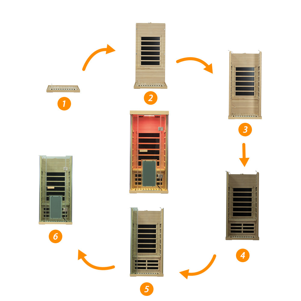 Wizzisaunas SH01 — 1-Person Full-Spectrum Infrared Sauna
