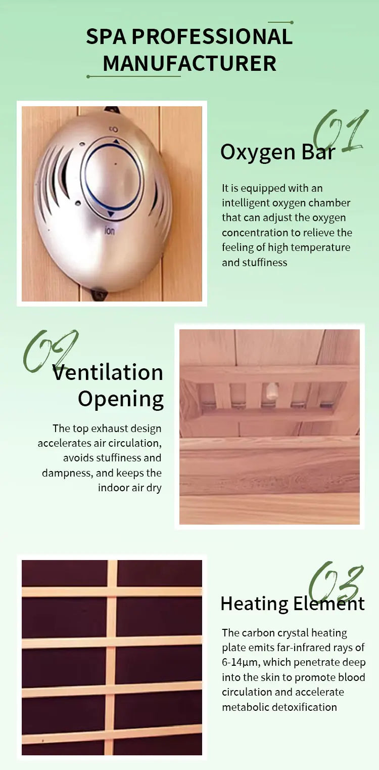 Outdoor Sauna Rest Area Wooden House Prefabricated Cedar Square Sauna Room
