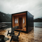 Deluxe outdoor plaza smart steam sauna 4-6 person wet steam