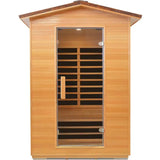 Double Outdoor Sauna Room in Abies Wood