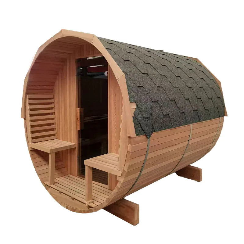 Outdoor Sauna Rest Area Wooden House Prefabricated Cedar Square Sauna Room