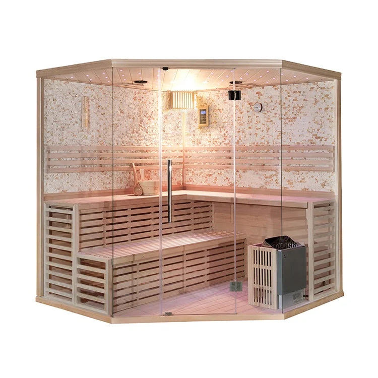 Steam Shower Sauna Cabin with Full Body Massage System