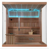 4-Person Outdoor Infrared & Steam Sauna with Salt Therapy — Seaview Design