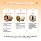 Factory Customized Outdoor Panoramic Sauna Room Round Steam Room Anti Corrosion Anti Cracking Durable Heating Home Spa Sauna