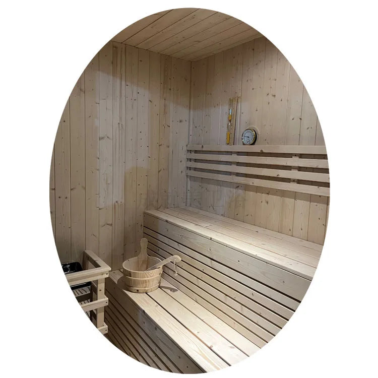 White Pine Traditional Dry Steam Sauna Room — Home & Clubhouse