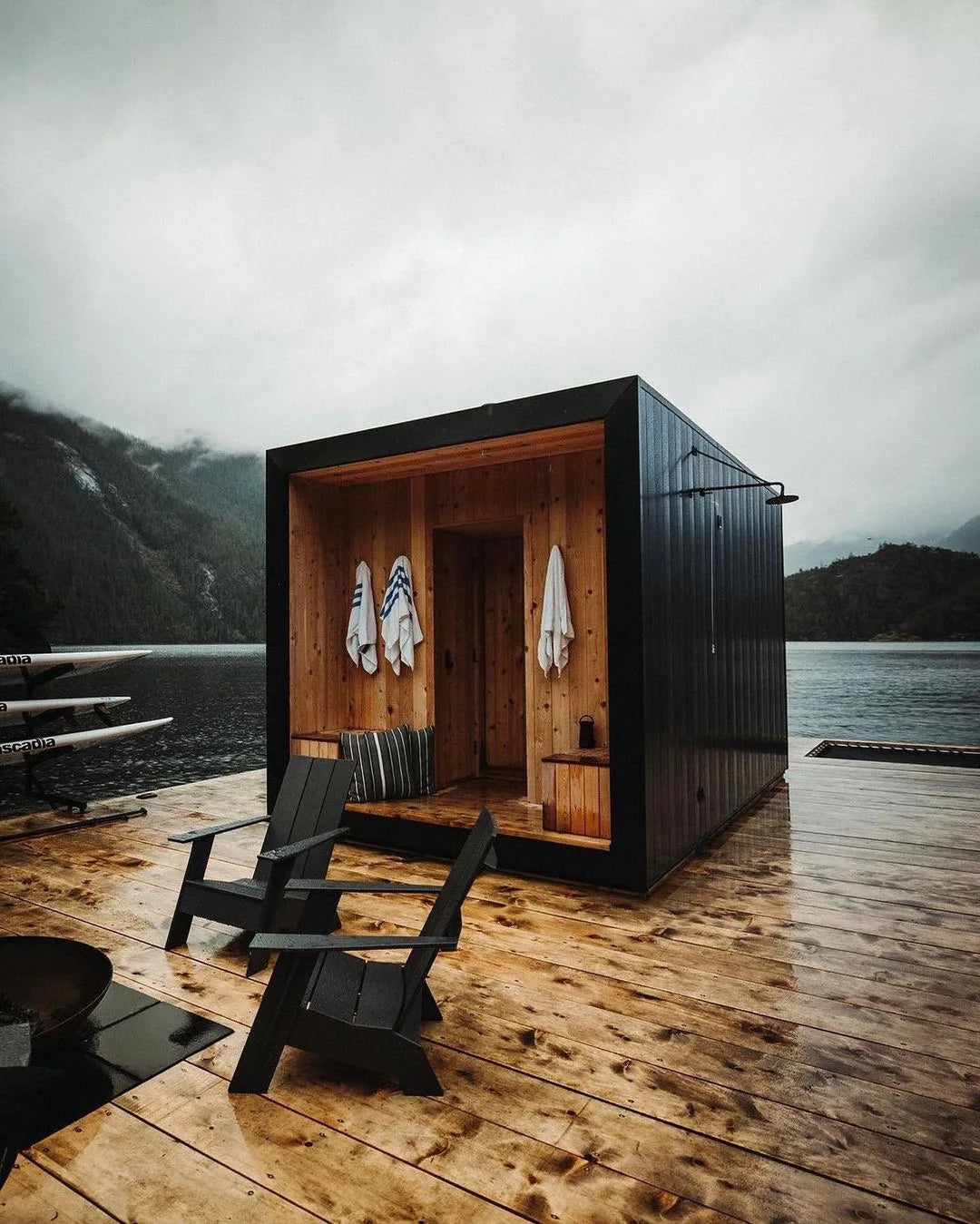 Deluxe outdoor plaza smart steam sauna 4-6 person wet steam