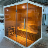 White Pine Traditional Dry Steam Sauna Room — Home & Clubhouse