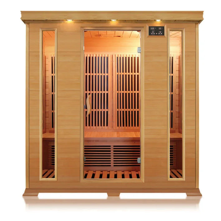 Two-person Hemlock Family Movable Sauna Room Graphene Infrared Carbon Crystal Panel Sauna