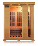 Two-person Hemlock Family Movable Sauna Room Graphene Infrared Carbon Crystal Panel Sauna