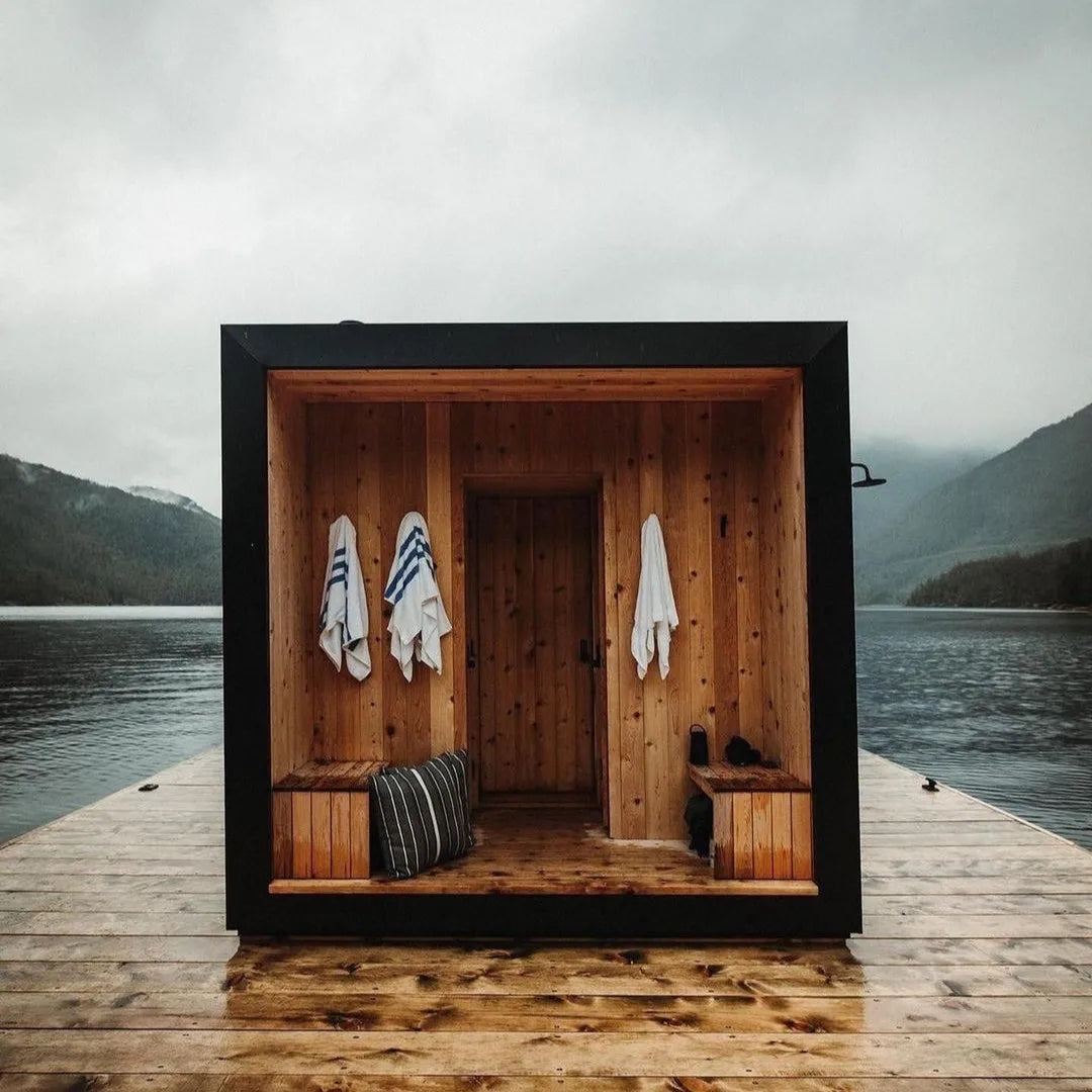 Deluxe outdoor plaza smart steam sauna 4-6 person wet steam