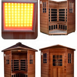 Luxury portable red cedar material outdoor freestanding wooden sauna room at a good price