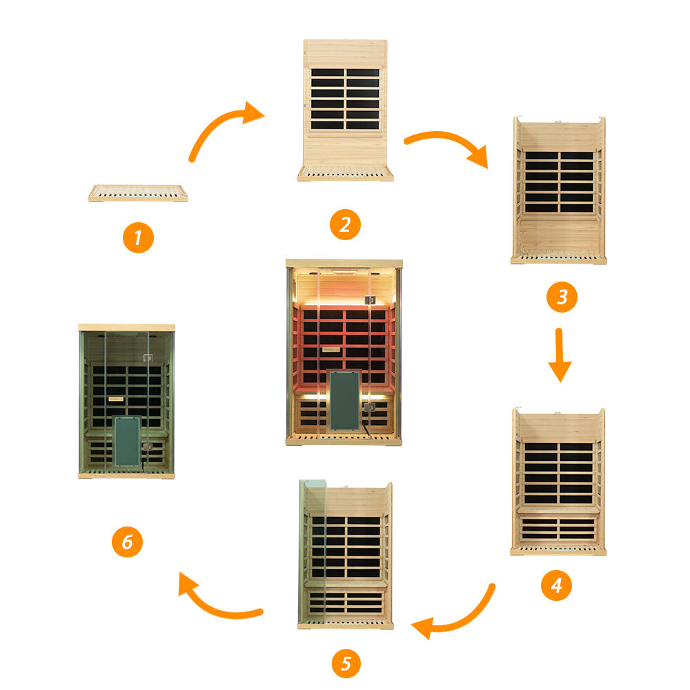 Wizzisaunas SH02 — 2-Person Full-Spectrum Infrared Sauna